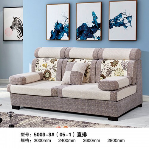 客厅小户型直排沙发布艺沙发品牌 5003-3#（05-1）
