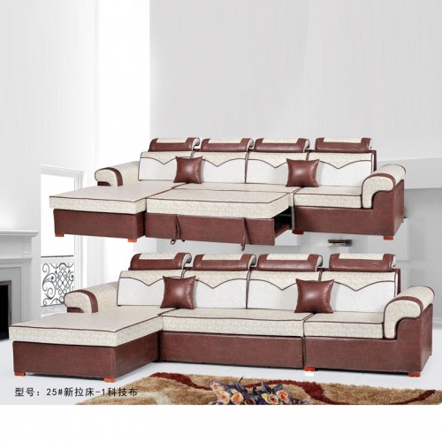 厂家销售休闲科技布沙发多功能沙发拉床25#