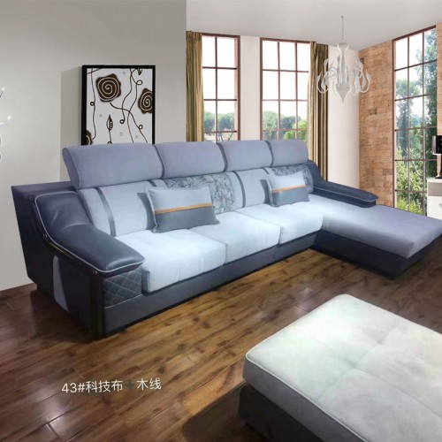 厂家生产科技布转角木线装饰沙发 43#