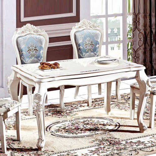 欧式餐桌椅组合雕花长方形餐桌采购价格 718#