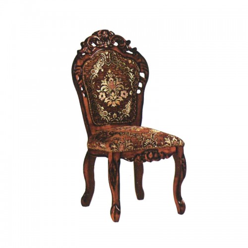 欧式雕花餐椅家用软包布艺餐椅8007#