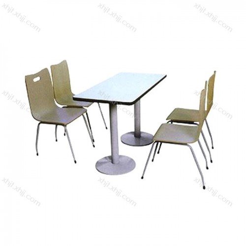 厂家供应四人位餐椅餐桌  快餐桌-09#