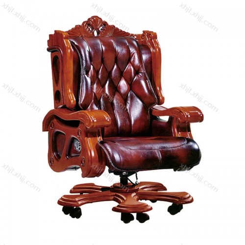 工厂直营总裁真皮办公椅 奢华舒适大班椅 JT-Y01#