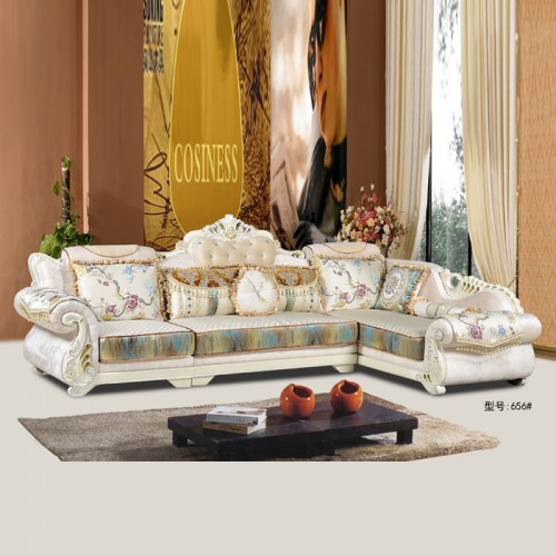 时尚沙发品牌专卖  欧式布艺休闲沙发采购 656#
