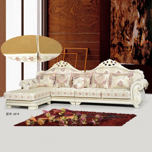 高端时尚欧式布艺沙发品牌厂家 681#