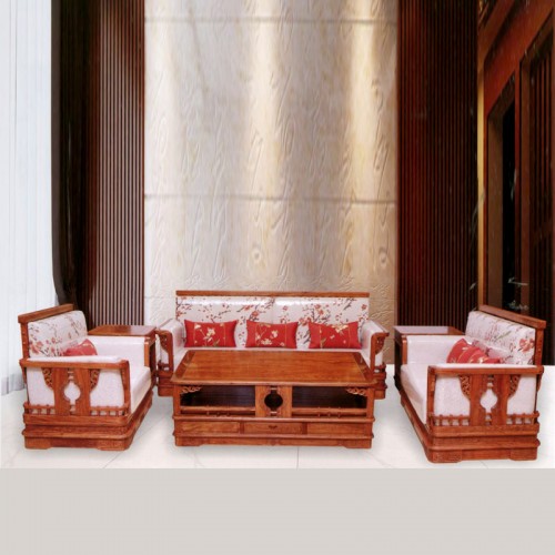高档中式家具生产厂家 红木软体沙发 花好月圆沙发#