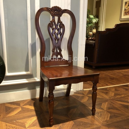 美式实木餐椅  美罗迪奥 9606#