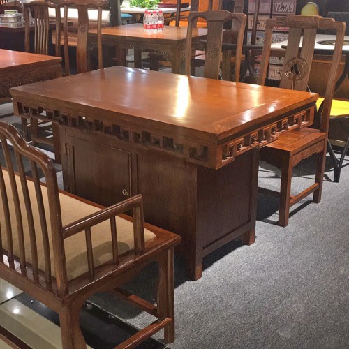 中式古典实木餐桌椅 14