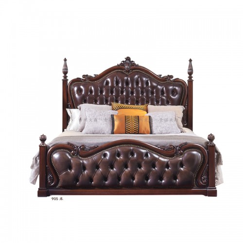 高档美式大床 卧室双人床价格优惠 905