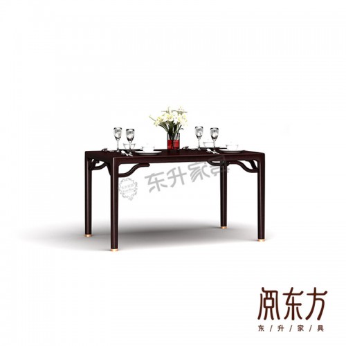餐厅实木餐桌 古典餐桌定制 Y087I-1