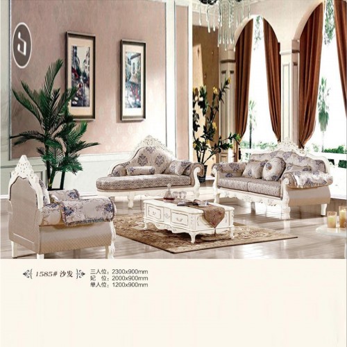 客厅整装欧式布艺沙发雕刻沙发1585#
