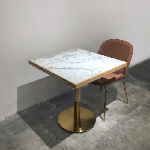 现代轻奢咖啡厅桌椅西餐厅桌椅 17