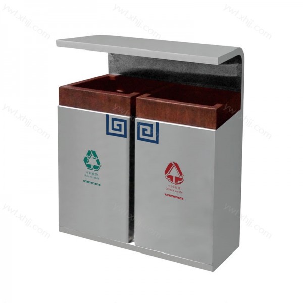 不锈钢环保分类垃圾桶生产厂家BXG-03