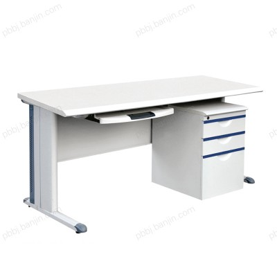 钢制办公电脑桌 双腿有柜电脑桌 定制BGZ-05