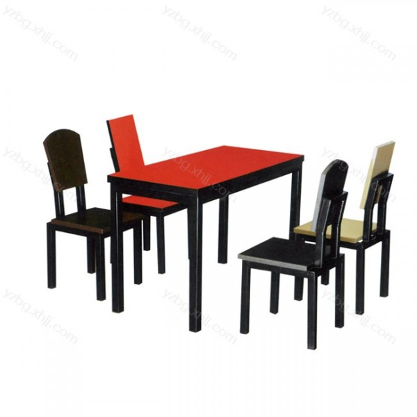 家用员工食堂四椅餐桌椅 YZ-CZY-17