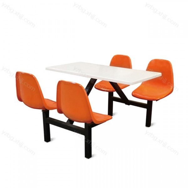 学生工厂员工食堂连体餐桌椅组合  YZ-CZY-01