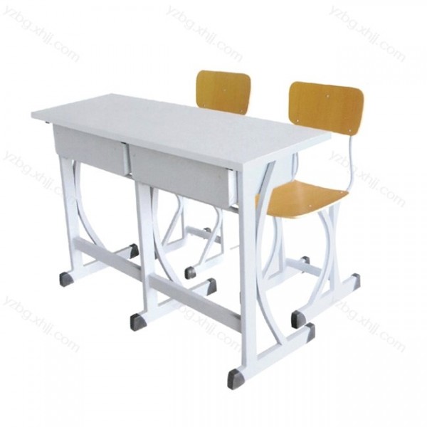 厂家直销课桌椅辅导班双人课桌椅  YZ-KZY-17