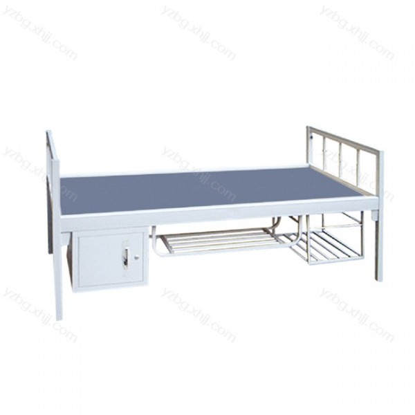 学生单人床带柜钢制宿舍床尺寸 YZ-DRC-03