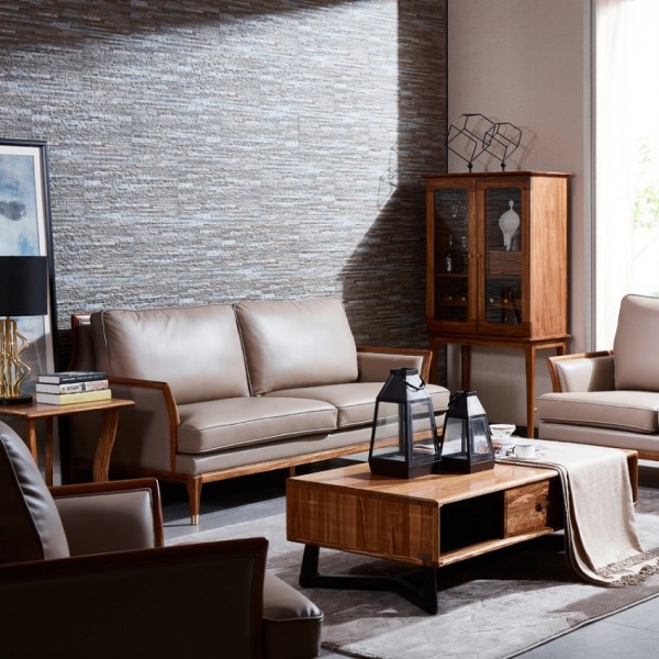 新中式現代客廳組合沙發品牌廠家SF-18#