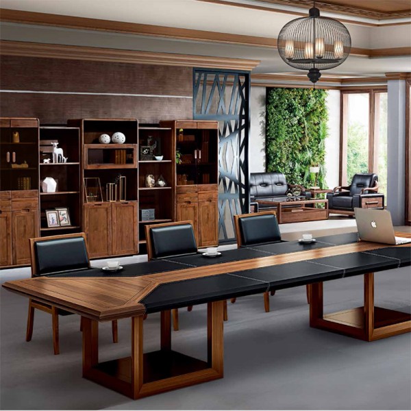 品牌专卖新中式大型实木会议桌  HYZ-01#