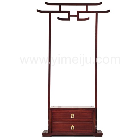 汉檀韵新中式实木家具衣帽架9101