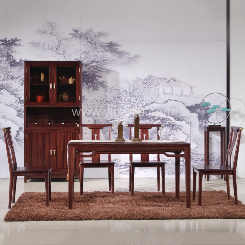 汉檀韵新中式实木家具酒柜9102