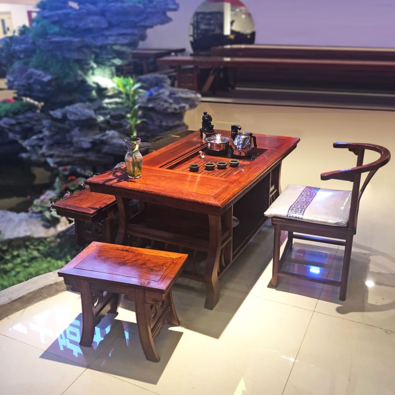 红木茶桌椅组合功夫茶桌茶台 CT-15
