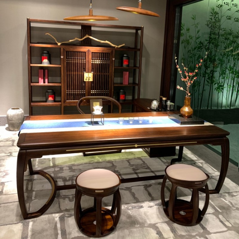 新中式实木茶桌椅组合 CSJJ-03#