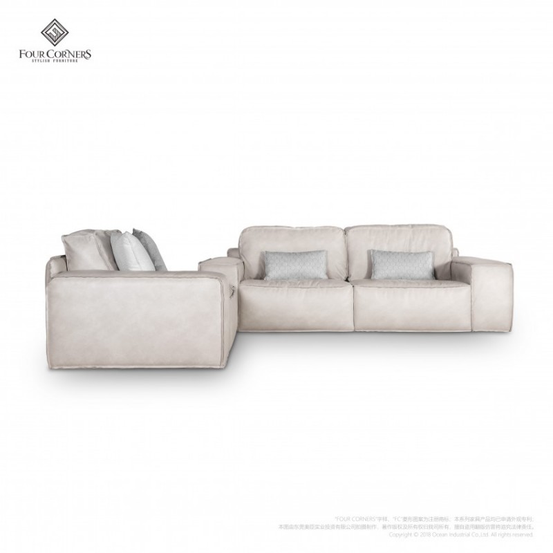 FC三代意式现代极简客厅无溶剂米白色沙发S3007-03