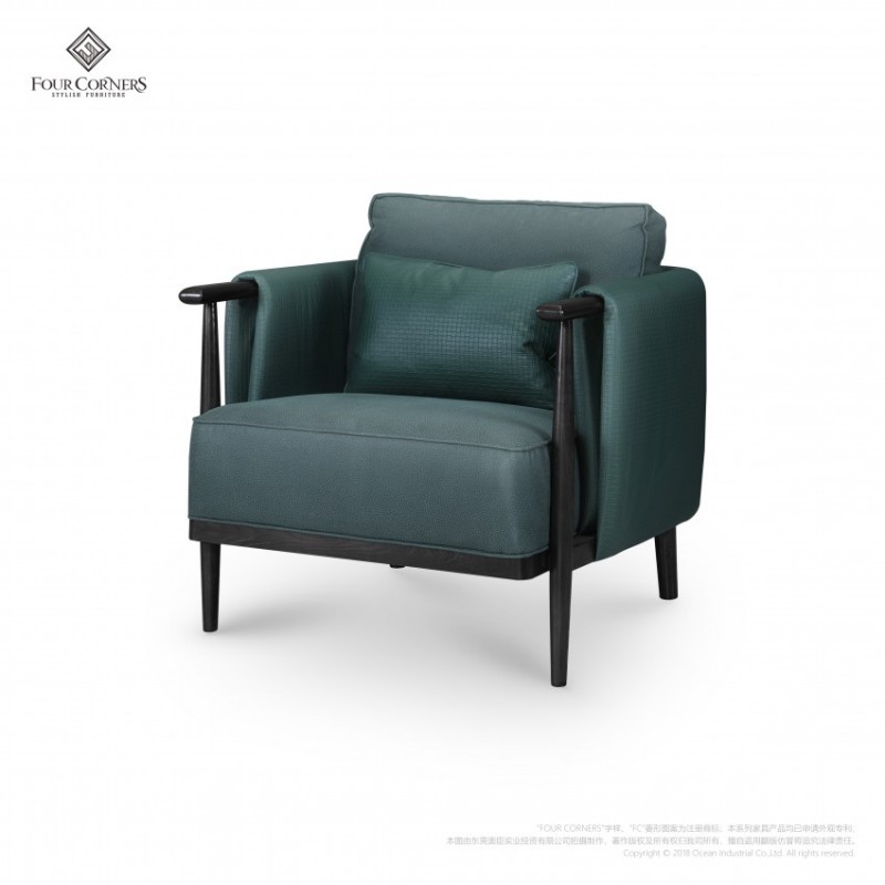 FC三代意式现代极简客厅科技布无溶剂休闲椅S302
