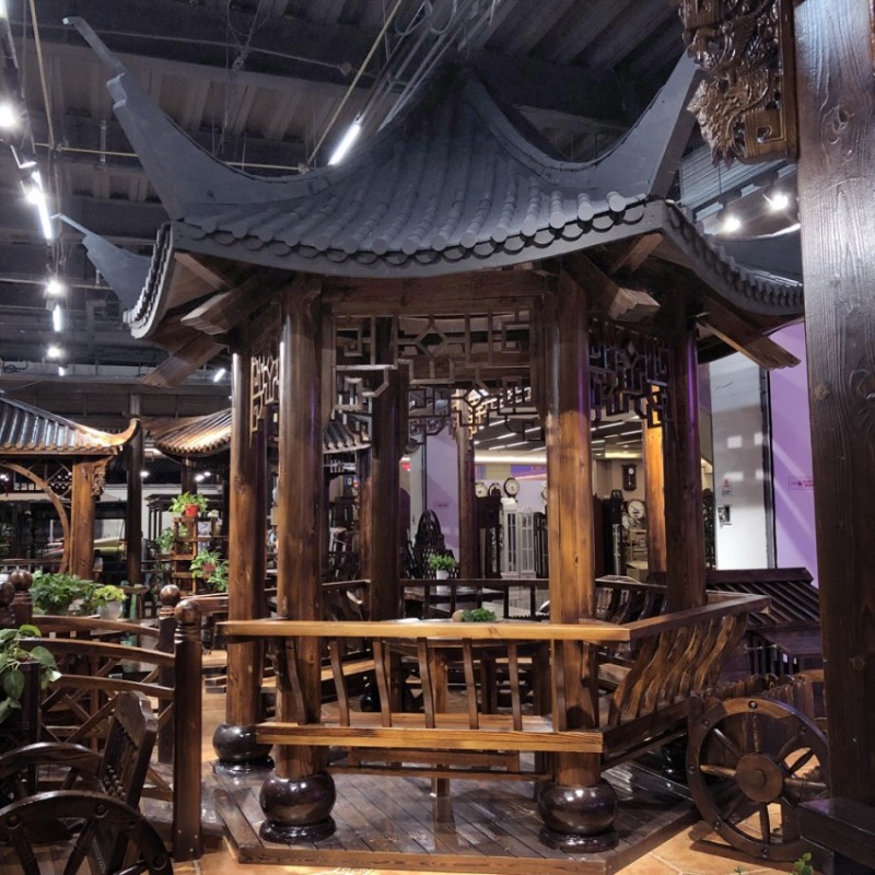 香河布卢斯户外庭院 防腐木四角凉亭LT-04