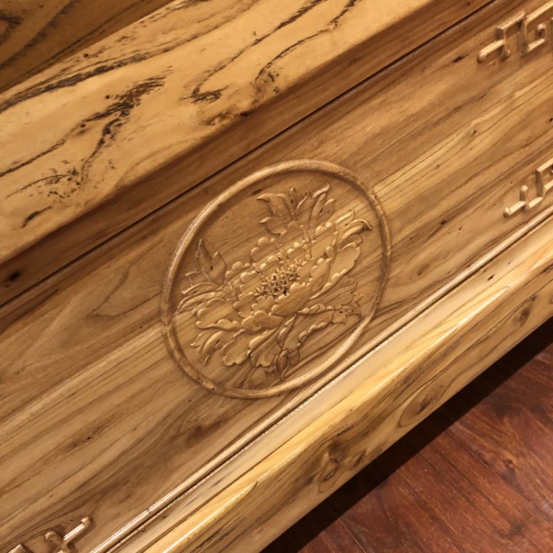 擦色木蜡油 实木双人床c-06_商城产品_香河京达古典家具城