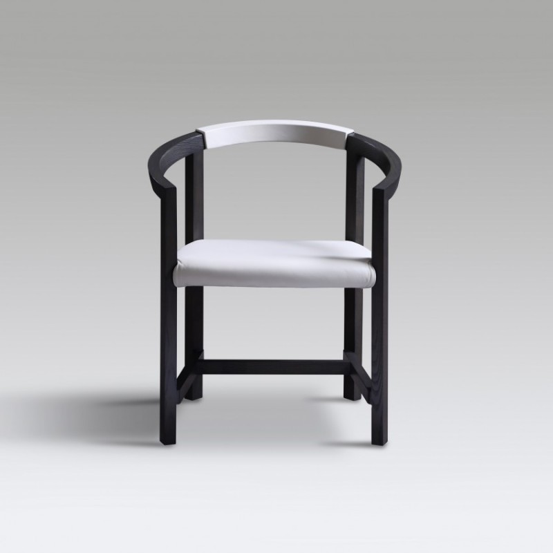 和信现代极简时尚餐厅扶手餐椅 HT183