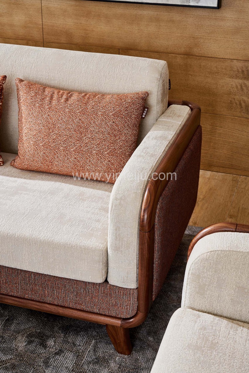 莫霞致简北欧实木家具客厅沙发组合茶几1601