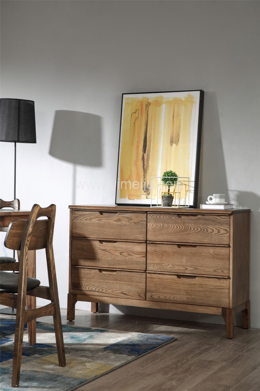 优木良匠朴系列北欧风实木家具餐厅餐桌椅餐边柜