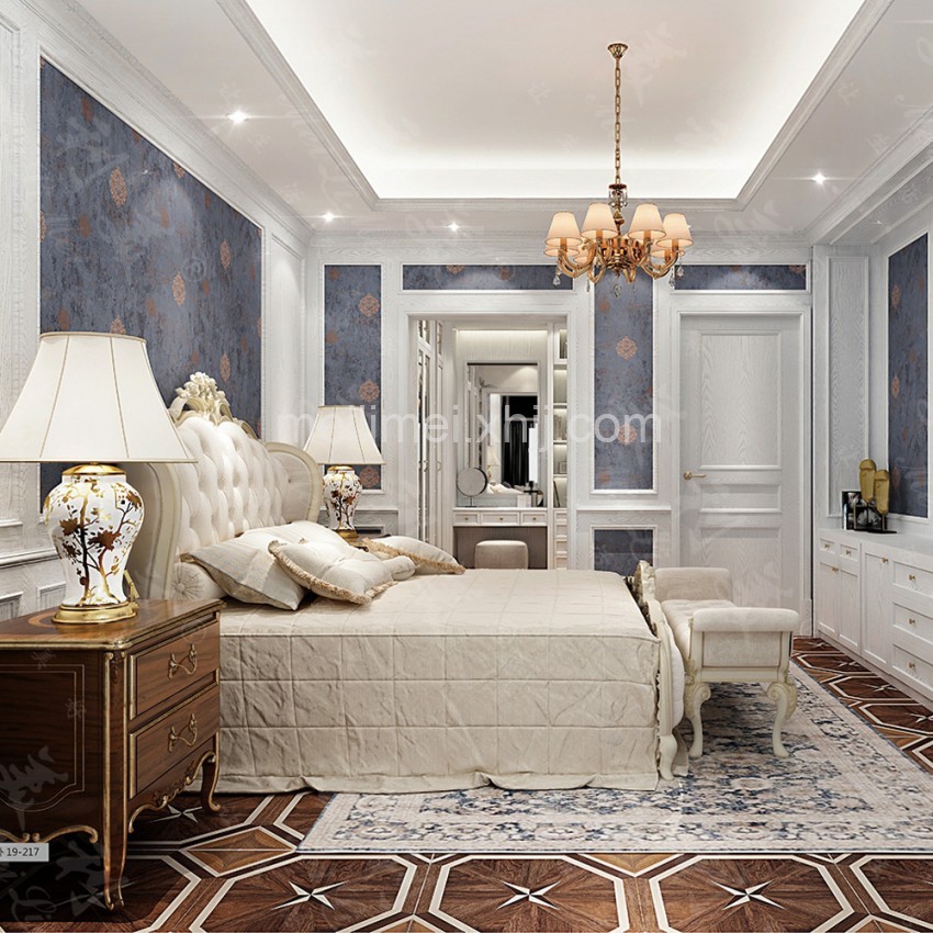 奢华别墅欧式主卧定制 19-217$Luxury villa European master bedroom custom