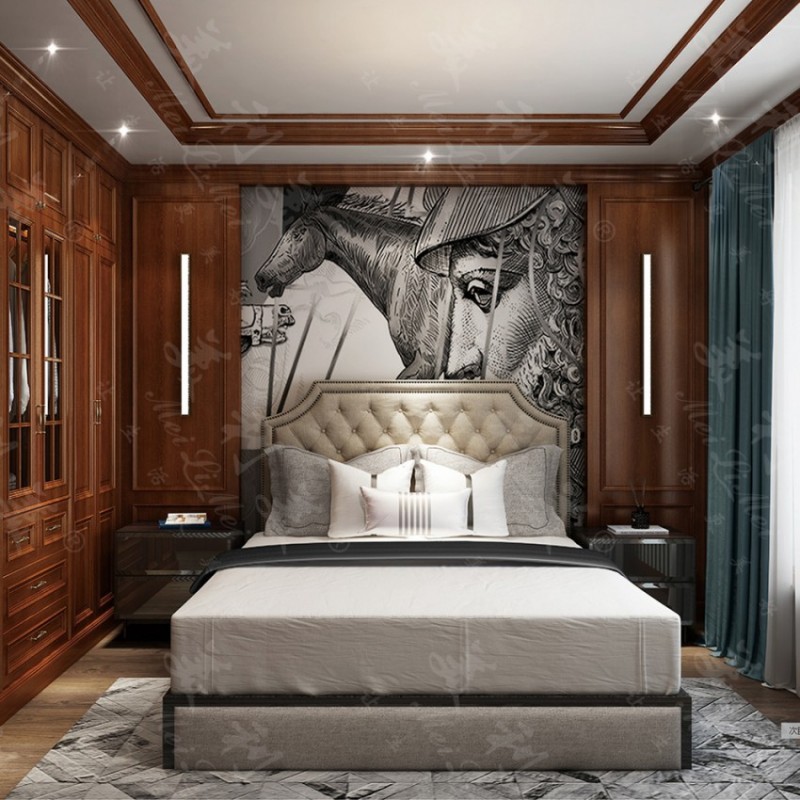 美式奢华主卧全屋定制 19-156$American luxury master bedroom whole house custom
