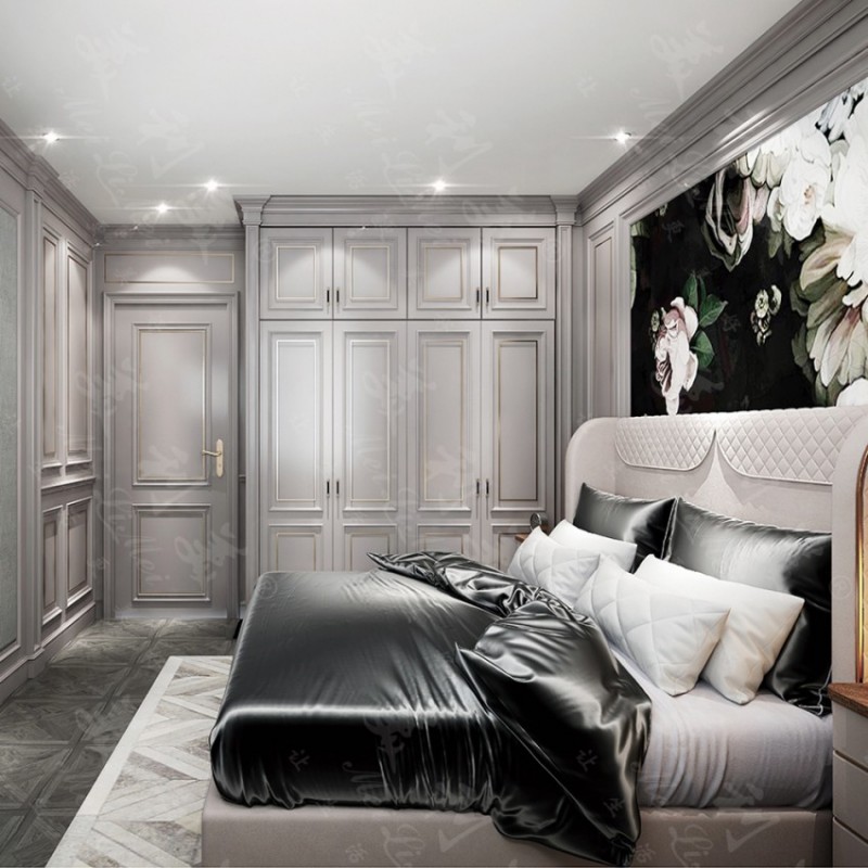 小户型轻奢卧室定制厂家19-054$Small family light luxury bedroom customized manufacturers