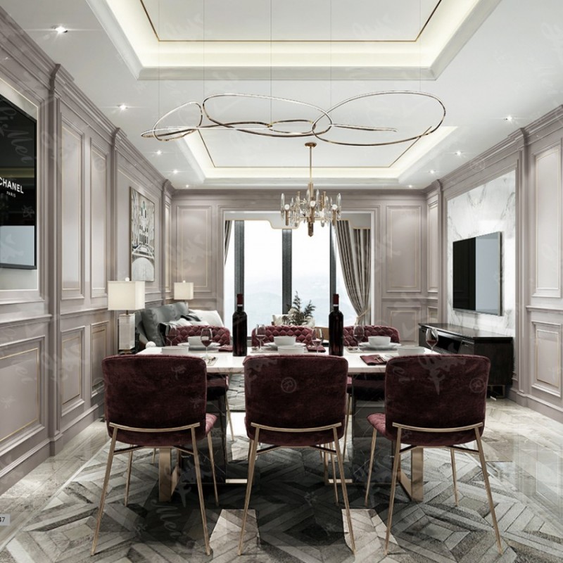 豪华轻奢餐厅定制品牌19-047$Luxury light luxury restaurant customized brand