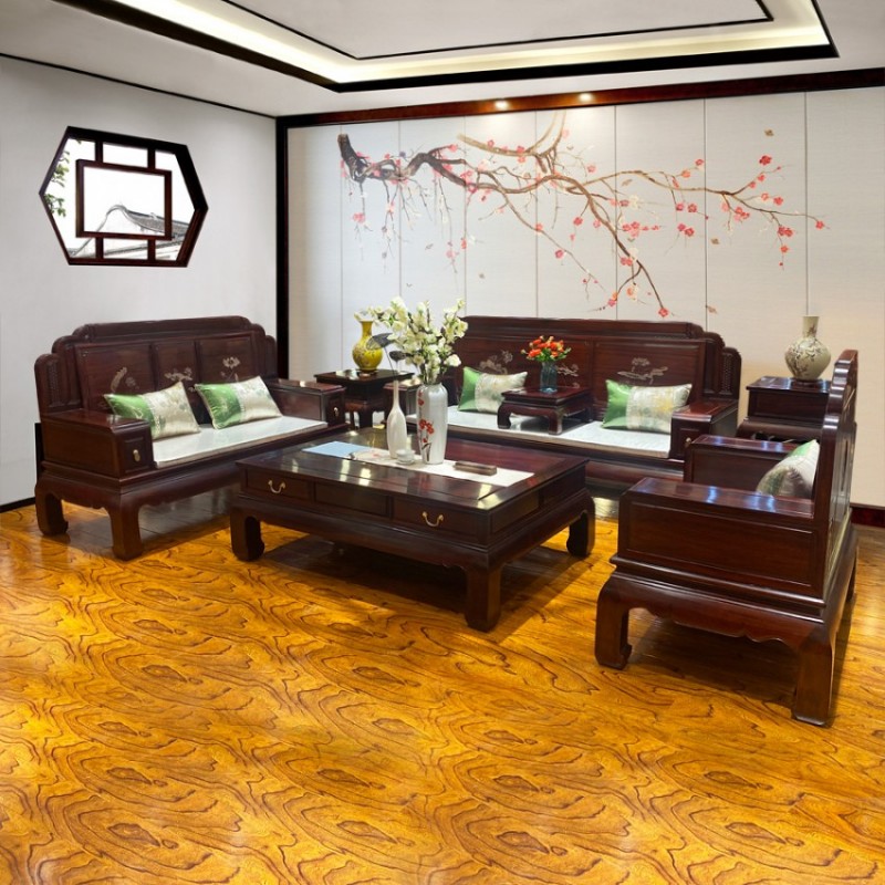 中香雅居家具实木 客厅红木组合沙发SF-01