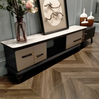 吉森家具(艾莉尔)2-170电视柜(深蓝灰)