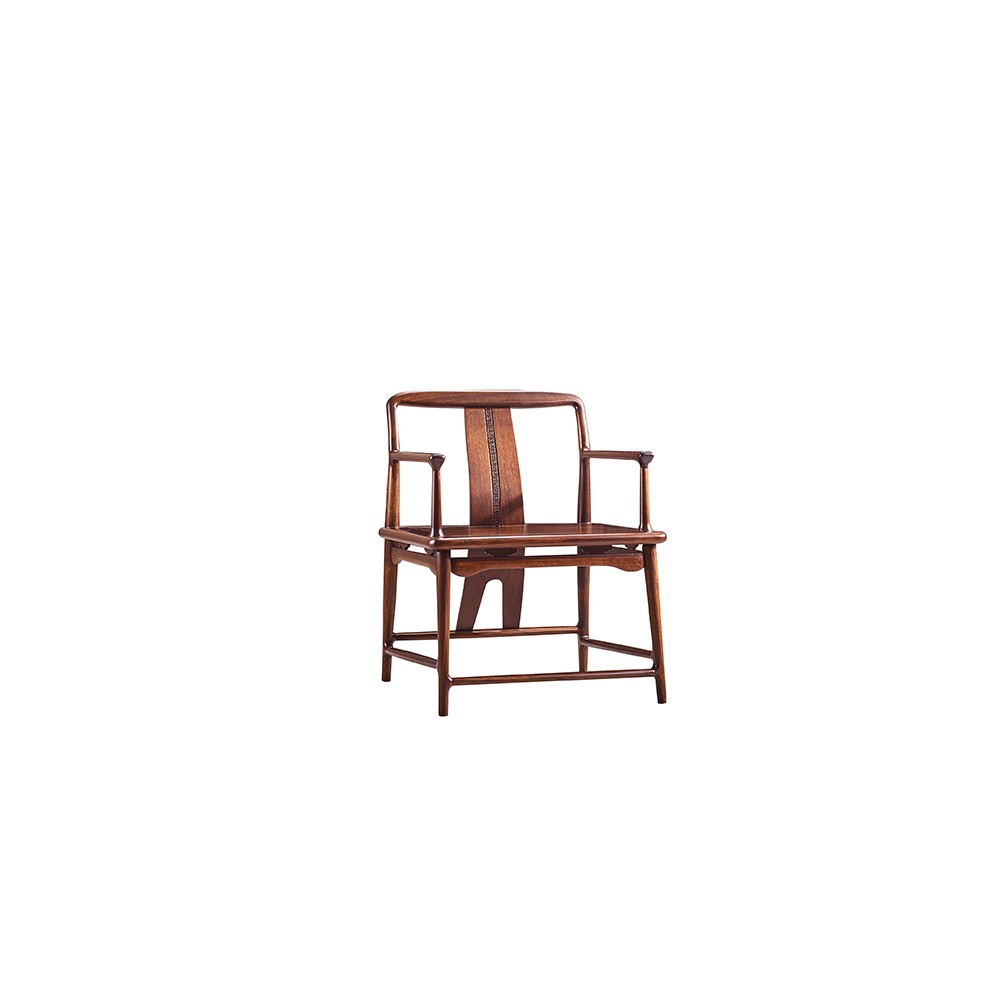 宋檀新中式黑檀实木茶室茶椅 STXU01