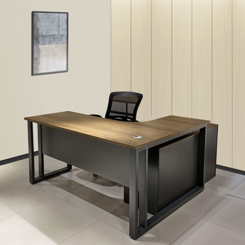 JTL-43#经理桌椅组合板式总裁桌