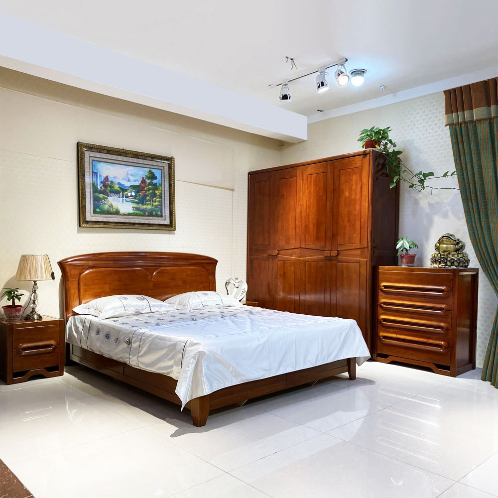 809 简易衣柜实木四门衣橱_产品展示_香河卓邦实木家具