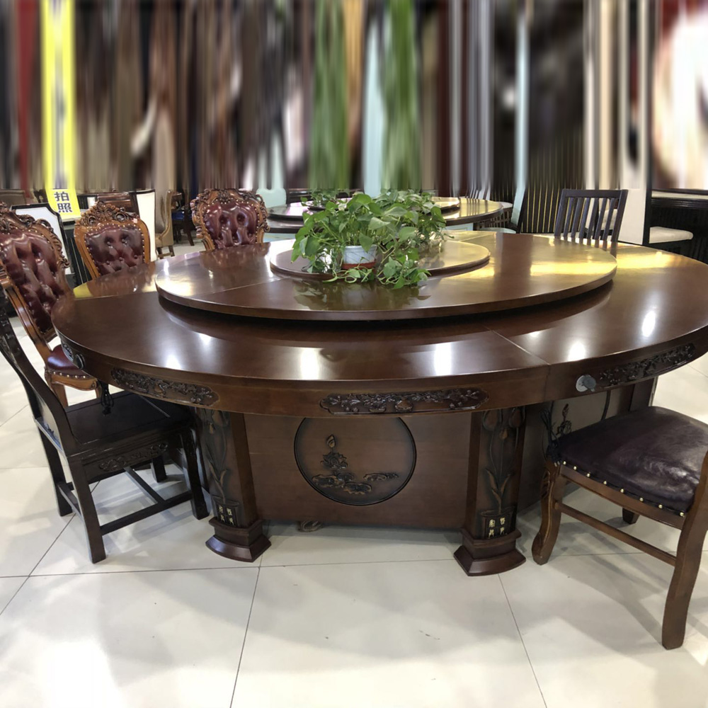 cz-13 酒店高档雕花圆餐桌