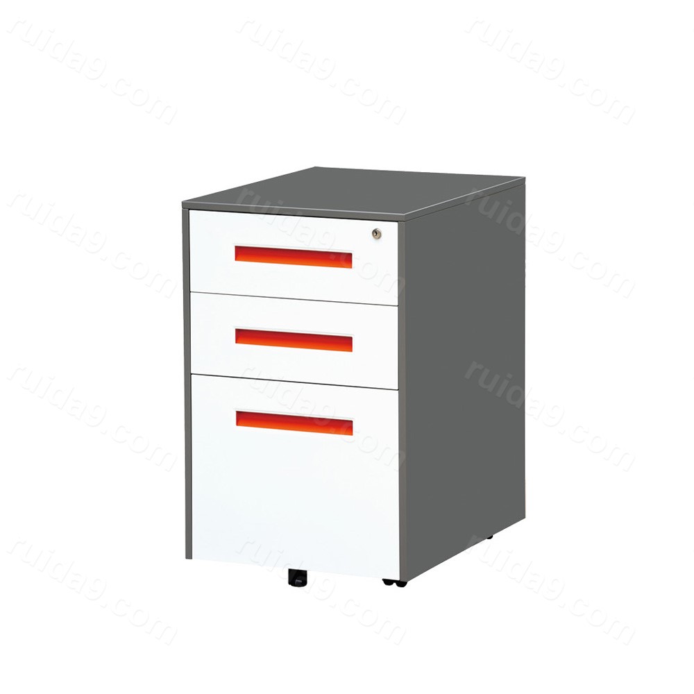 HDG-01 钢制活动柜三抽柜移动资料柜