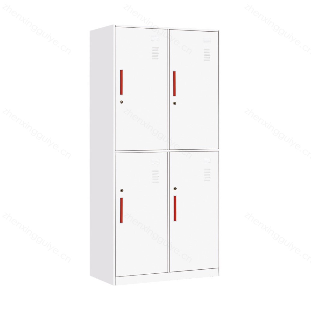 BBG-09 薄边纯白四门更衣柜 $ BBG-09 Thin edge pure white four door locker