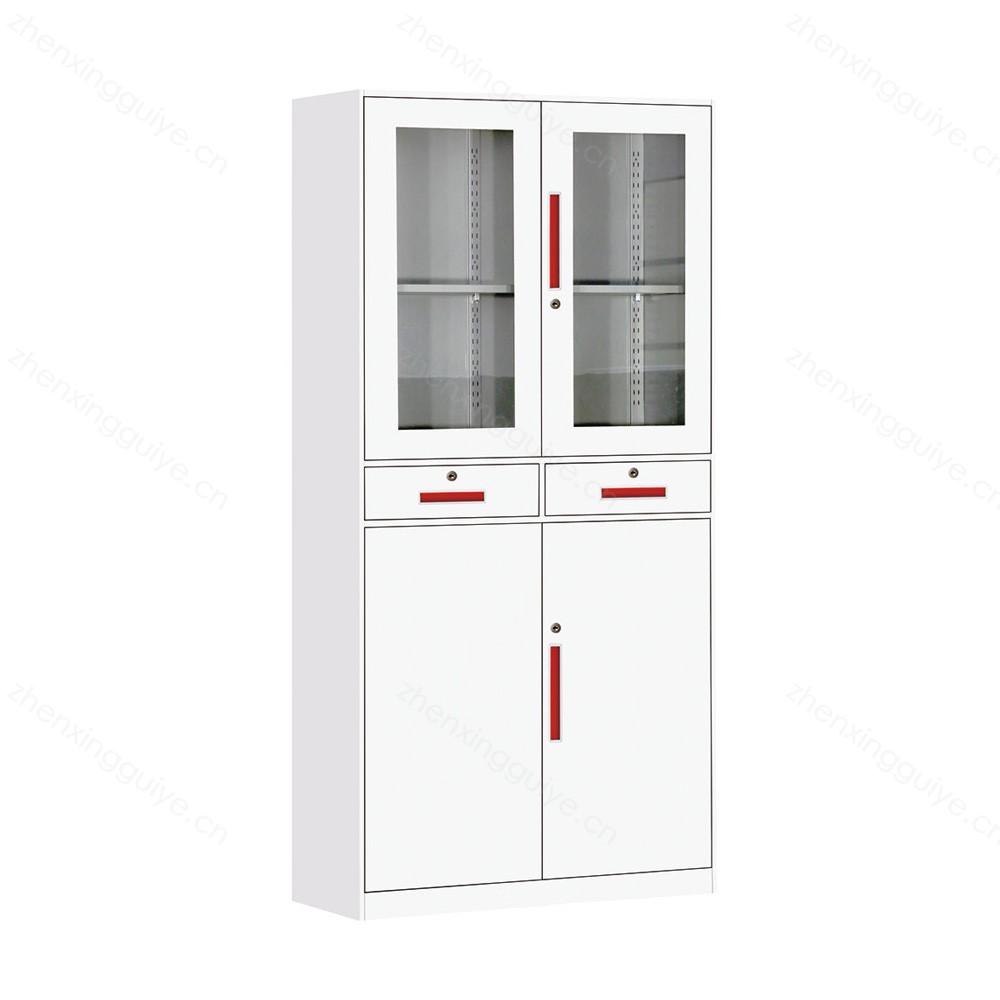 BBG-03 薄边纯白中二屉文件柜 $ BBG-03 Double Drawer Filing cabinet with thin edge and pure white