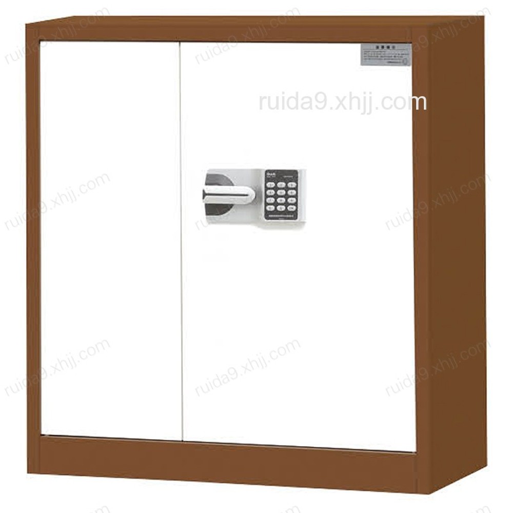 MMG-19# 香河扳把棕体白门矮柜桌边保密柜