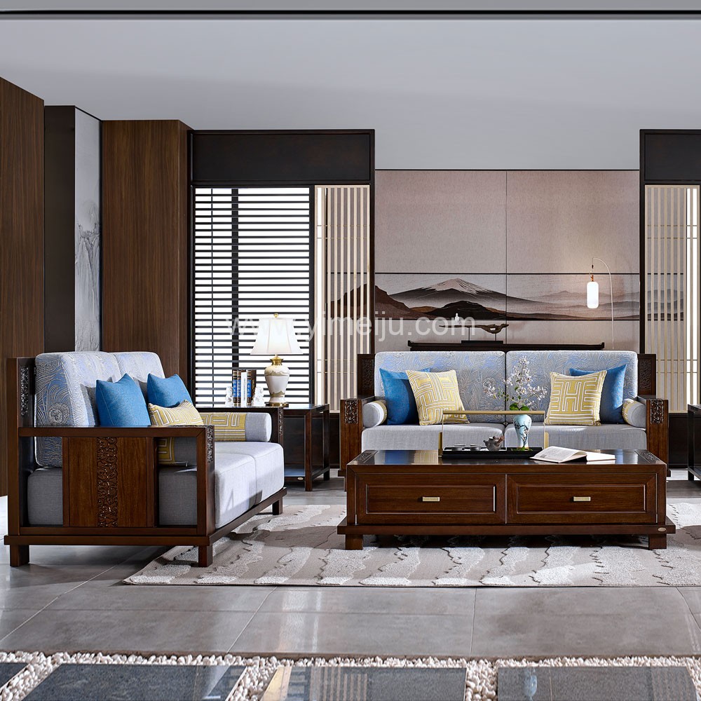 雅檀新中式家具宋氏风格乌檀木沙发yt-kt-05_产品中心_宜美居家具